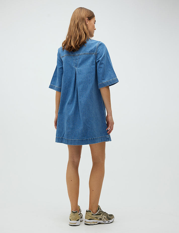 Mira-G denimkjole - 951 Mid vintage blue